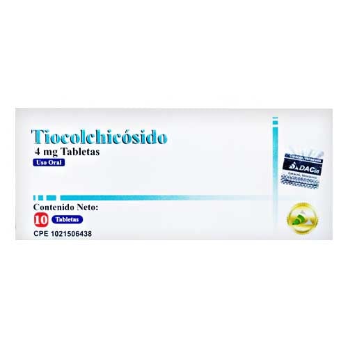 TIOCOLCHICOSIDO 4MG TAB X 10 (DAC 55)